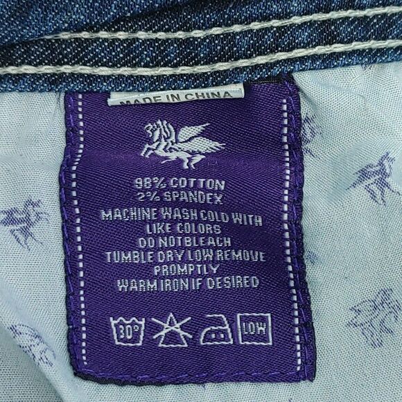 Vigoss Capri Jeans Distressed Rise Blue Denim Juniors Size 9 - Picture 11 of 13